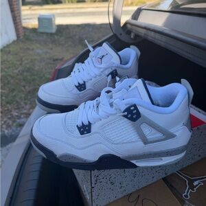 Jordan White and Black Sneakers